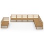 Gartenmöbel 10 Stück honigbraunes massives Kiefernholz von , Gartensets - Ref: Foro24-3075927, Preis: 700,18 €, Rabatt: %