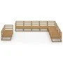 Muebles de jardín 10 piezas marrón miel madera maciza de pino de , Conjuntos de jardín - Ref: Foro24-3075927, Precio: 690,68 ...