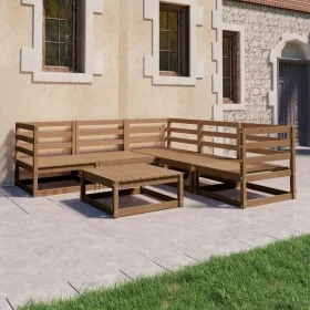 Gartenmöbel 6 Stück honigbraunes massives Kiefernholz von , Gartensets - Ref: Foro24-3075732, Preis: 391,39 €, Rabatt: %