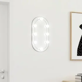 Mirror with LED lights oval glass 40x20 cm by , Mirrors - Ref: Foro24-3102973, Price: 27,26 €, Discount: %