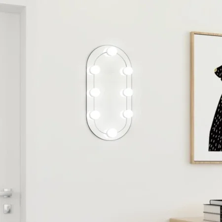 Spiegel mit LED-Beleuchtung ovales Glas 40x20 cm von , Spiegel - Ref: Foro24-3102973, Preis: 27,26 €, Rabatt: %