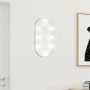 Mirror with LED lights oval glass 40x20 cm by , Mirrors - Ref: Foro24-3102973, Price: 28,28 €, Discount: %