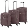 Set of 3 brown soft suitcases by vidaXL, Suitcases - Ref: Foro24-91318, Price: 155,78 €, Discount: %