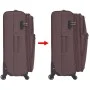 Set of 3 brown soft suitcases by vidaXL, Suitcases - Ref: Foro24-91318, Price: 155,78 €, Discount: %