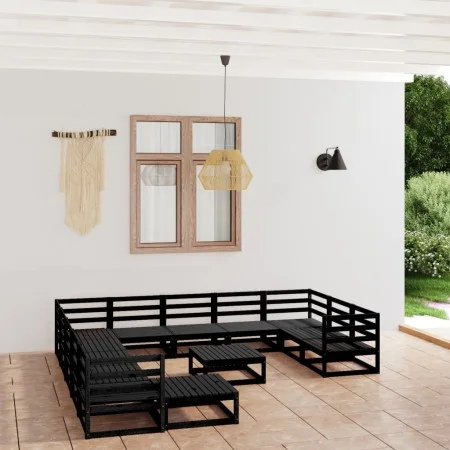 Juego de muebles de jardín 13 piezas madera maciza de pino by , Garden sets - Ref: Foro24-3076063, Price: 958,78 €, Discount: %