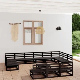 14-teiliges Gartensitzgruppen-Set aus massivem Kiefernholz. von , Gartensets - Ref: Foro24-3076198, Preis: 996,66 €, Rabatt: %