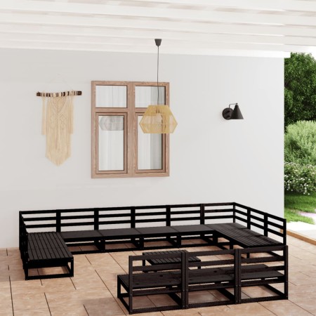 14-teiliges Gartensitzgruppen-Set aus massivem Kiefernholz. von , Gartensets - Ref: Foro24-3076198, Preis: 1,00 €, Rabatt: %