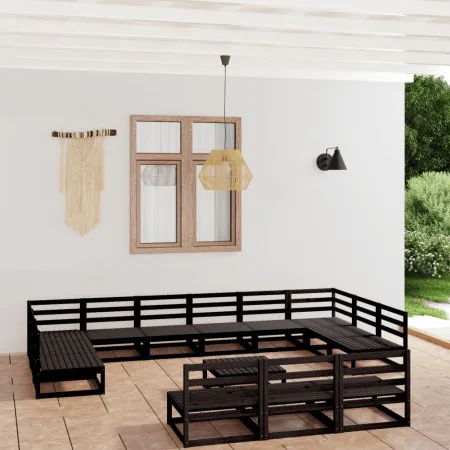14-teiliges Gartensitzgruppen-Set aus massivem Kiefernholz. von , Gartensets - Ref: Foro24-3076198, Preis: 996,66 €, Rabatt: %