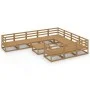 11-teiliges Gartensitzgruppen-Set aus massivem Kiefernholz von , Gartensets - Ref: Foro24-3076002, Preis: 760,68 €, Rabatt: %