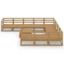 11-teiliges Gartensitzgruppen-Set aus massivem Kiefernholz von , Gartensets - Ref: Foro24-3076002, Preis: 760,68 €, Rabatt: %