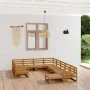 11-teiliges Gartensitzgruppen-Set aus massivem Kiefernholz von , Gartensets - Ref: Foro24-3076037, Preis: 760,56 €, Rabatt: %