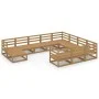 Juego de muebles de jardín 11 piezas madera maciza de pino de , Conjuntos de jardín - Ref: Foro24-3076037, Precio: 760,56 €, ...