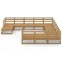 11-teiliges Gartensitzgruppen-Set aus massivem Kiefernholz von , Gartensets - Ref: Foro24-3076037, Preis: 760,56 €, Rabatt: %