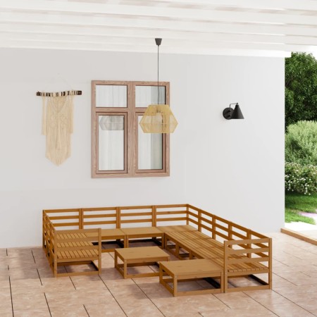 12-teiliges Gartensitzgruppen-Set aus massivem Kiefernholz von , Gartensets - Ref: Foro24-3076042, Preis: 829,43 €, Rabatt: %