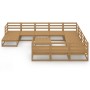 12-teiliges Gartensitzgruppen-Set aus massivem Kiefernholz von , Gartensets - Ref: Foro24-3076042, Preis: 829,43 €, Rabatt: %