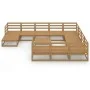 12-teiliges Gartensitzgruppen-Set aus massivem Kiefernholz von , Gartensets - Ref: Foro24-3076042, Preis: 818,42 €, Rabatt: %