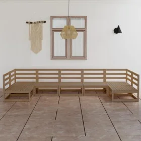 7-teiliges Gartensitzgruppen-Set aus massivem Kiefernholz. von , Gartensets - Ref: Foro24-3076132, Preis: 460,02 €, Rabatt: %