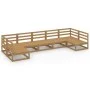 7-teiliges Gartensitzgruppen-Set aus massivem Kiefernholz. von , Gartensets - Ref: Foro24-3076132, Preis: 460,02 €, Rabatt: %