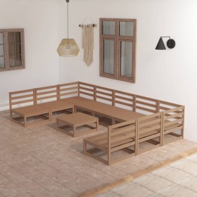 Gartengarnitur 10-teilig Massivholz Kiefer von , Gartensets - Ref: Foro24-3076147, Preis: 711,06 €, Rabatt: %