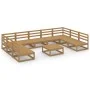 Gartengarnitur 10-teilig Massivholz Kiefer von , Gartensets - Ref: Foro24-3076147, Preis: 700,88 €, Rabatt: %