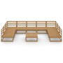 Juego de muebles de jardín 10 piezas madera maciza de pino by , Garden sets - Ref: Foro24-3076147, Price: 711,06 €, Discount: %