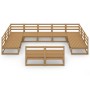 Juego de muebles de jardín 11 piezas madera maciza de pino de , Conjuntos de jardín - Ref: Foro24-3076172, Precio: 614,27 €