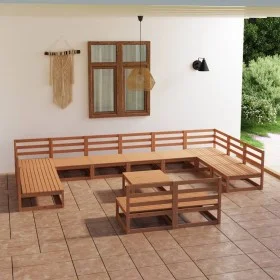 13-teiliges Gartensitzgruppen-Set aus massivem Kiefernholz von , Gartensets - Ref: Foro24-3076187, Preis: 883,48 €, Rabatt: %