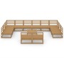 13-teiliges Gartensitzgruppen-Set aus massivem Kiefernholz von , Gartensets - Ref: Foro24-3076187, Preis: 895,56 €, Rabatt: %