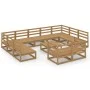 12-teiliges Gartensitzgruppen-Set aus massivem Kiefernholz von , Gartensets - Ref: Foro24-3076217, Preis: 811,66 €, Rabatt: %