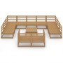 Juego de muebles de jardín 12 piezas madera maciza de pino by , Garden sets - Ref: Foro24-3076217, Price: 822,39 €, Discount: %