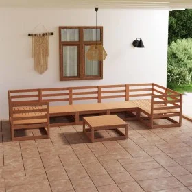 Gartengarnitur 8-teilig Massivholz Kiefer von , Gartensets - Ref: Foro24-3076257, Preis: 510,64 €, Rabatt: %