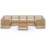 Juego de muebles de jardín 8 piezas madera maciza de pino by , Garden sets - Ref: Foro24-3076257, Price: 517,81 €, Discount: %