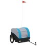 Remolque para bicicleta hierro negro y azul 45 kg by , Bicycle trailers - Ref: Foro24-94128, Price: 74,12 €, Discount: %