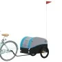 Remolque para bicicleta hierro negro y azul 45 kg de , Remolques para bicicletas - Ref: Foro24-94128, Precio: 77,29 €, Descue...