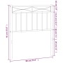 Kopfteil aus weißem Metall, 75 cm von , Kopf- und Fußteile - Ref: Foro24-373766, Preis: 21,49 €, Rabatt: %