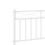 Metal bed frame with headboard and footboard white 193x203 cm by , Beds and slatted bases - Ref: Foro24-373764, Price: 122,78...