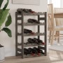 Botellero para 20 botellas madera maciza de pino gris by , Wine racks - Ref: Foro24-373379, Price: 28,33 €, Discount: %