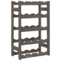 Botellero para 20 botellas madera maciza de pino gris by , Wine racks - Ref: Foro24-373379, Price: 28,33 €, Discount: %