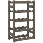 Botellero para 20 botellas madera maciza de pino gris by , Wine racks - Ref: Foro24-373379, Price: 33,87 €, Discount: %