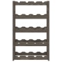 Botellero para 20 botellas madera maciza de pino gris by , Wine racks - Ref: Foro24-373379, Price: 28,33 €, Discount: %