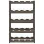 Botellero para 20 botellas madera maciza de pino gris by , Wine racks - Ref: Foro24-373379, Price: 33,87 €, Discount: %