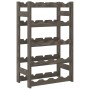 Botellero para 20 botellas madera maciza de pino gris by , Wine racks - Ref: Foro24-373379, Price: 28,33 €, Discount: %