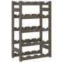 Botellero para 20 botellas madera maciza de pino gris by , Wine racks - Ref: Foro24-373379, Price: 33,87 €, Discount: %