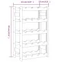 Botellero para 20 botellas madera maciza de pino gris by , Wine racks - Ref: Foro24-373379, Price: 33,87 €, Discount: %