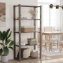 Estantería de 5 niveles madera maciza pino gris 80x38x170 cm de , Estanterías industriales - Ref: Foro24-373385, Precio: 60,68 €