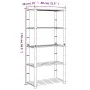 Regal aus massiver Kiefer in Grau mit 5 Ebenen, 80x38x170 cm. von , Industrieregale - Ref: Foro24-373385, Preis: 59,79 €, Rab...