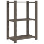 Regal aus massiver Kiefer in Grau, 3 Ebenen, 60x38x90 cm. von , Industrieregale - Ref: Foro24-373387, Preis: 44,58 €, Rabatt: %