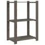 Regal aus massiver Kiefer in Grau, 3 Ebenen, 60x38x90 cm. von , Industrieregale - Ref: Foro24-373387, Preis: 43,84 €, Rabatt: %