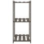 Estantería de 3 niveles madera maciza pino gris 60x38x90 cm by , Industrial shelving - Ref: Foro24-373387, Price: 44,58 €, Di...