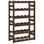 Botellero para 30 botellas madera maciza de pino marrón by , Wine racks - Ref: Foro24-373391, Price: 37,06 €, Discount: %